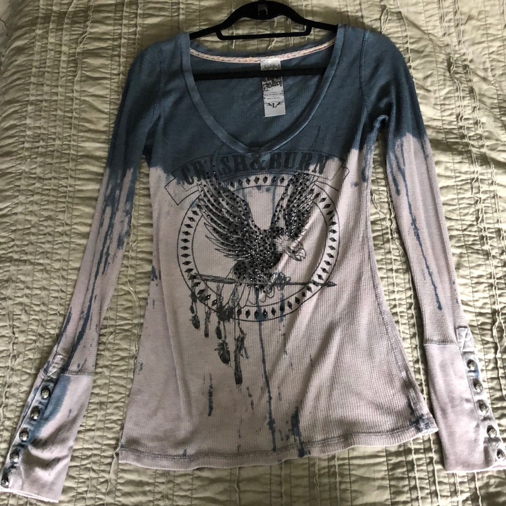 Thermal crash and burn top with bling!!